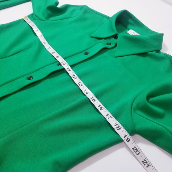 COS Green Shirt size Medium Open Cuff & Wide Leg Pants size Large Co-Ord Sets - Picture 6 of 16